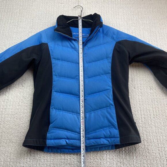 Obermeyer Circuit Down Ski Jacket Women’s Sz 8 Blue Winter Snowboarding Coat ** - Picture 9 of 16